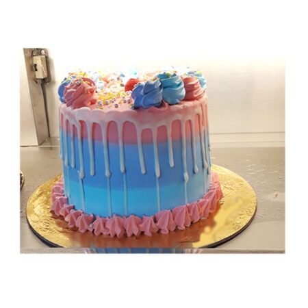 Rainbow 4 Layer Cake