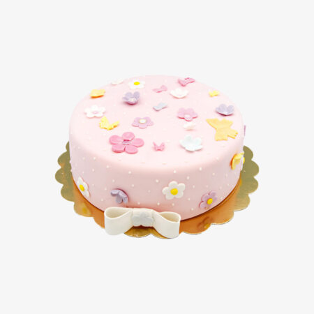 Cute Strawberry Fondant Cake