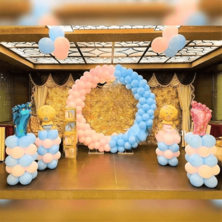 Welcome baby stage decor